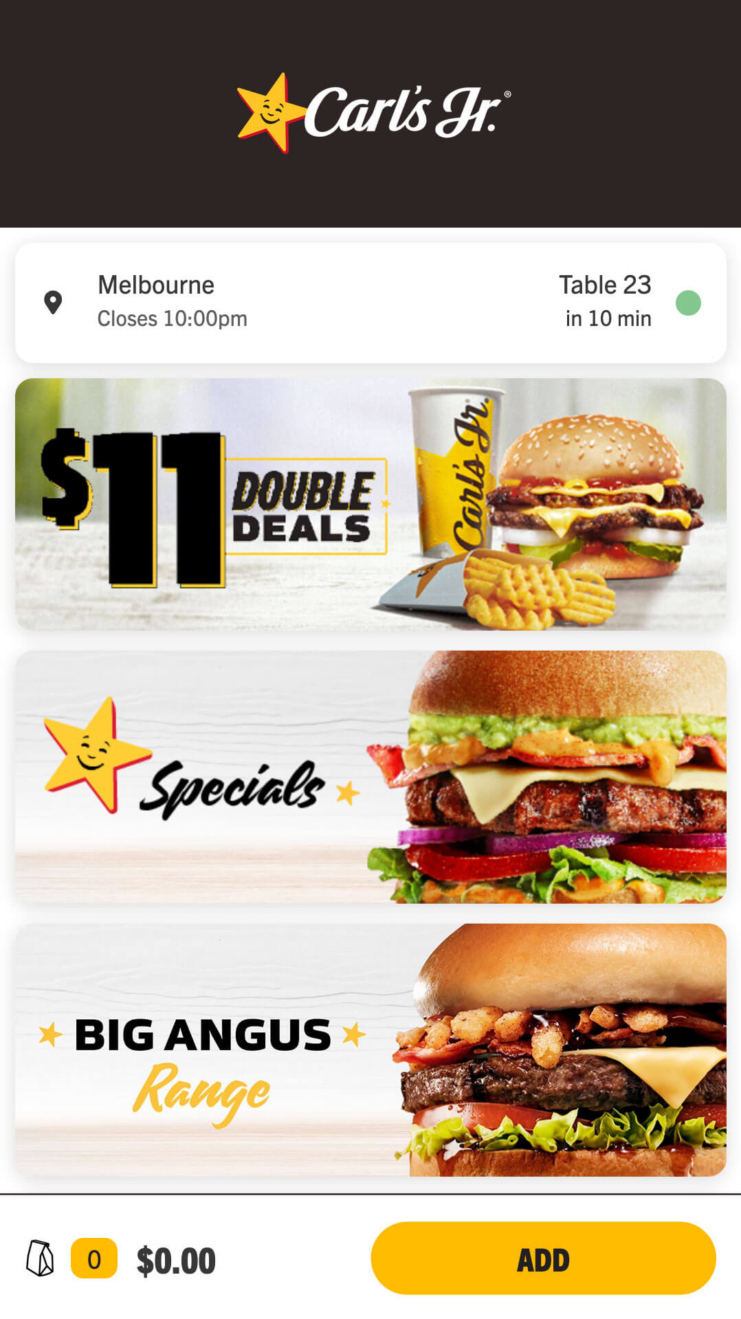 MOBI X Carl's JR UI