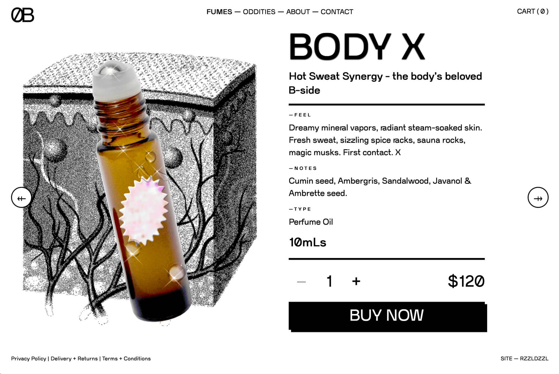 Of Body Site Product: Body X