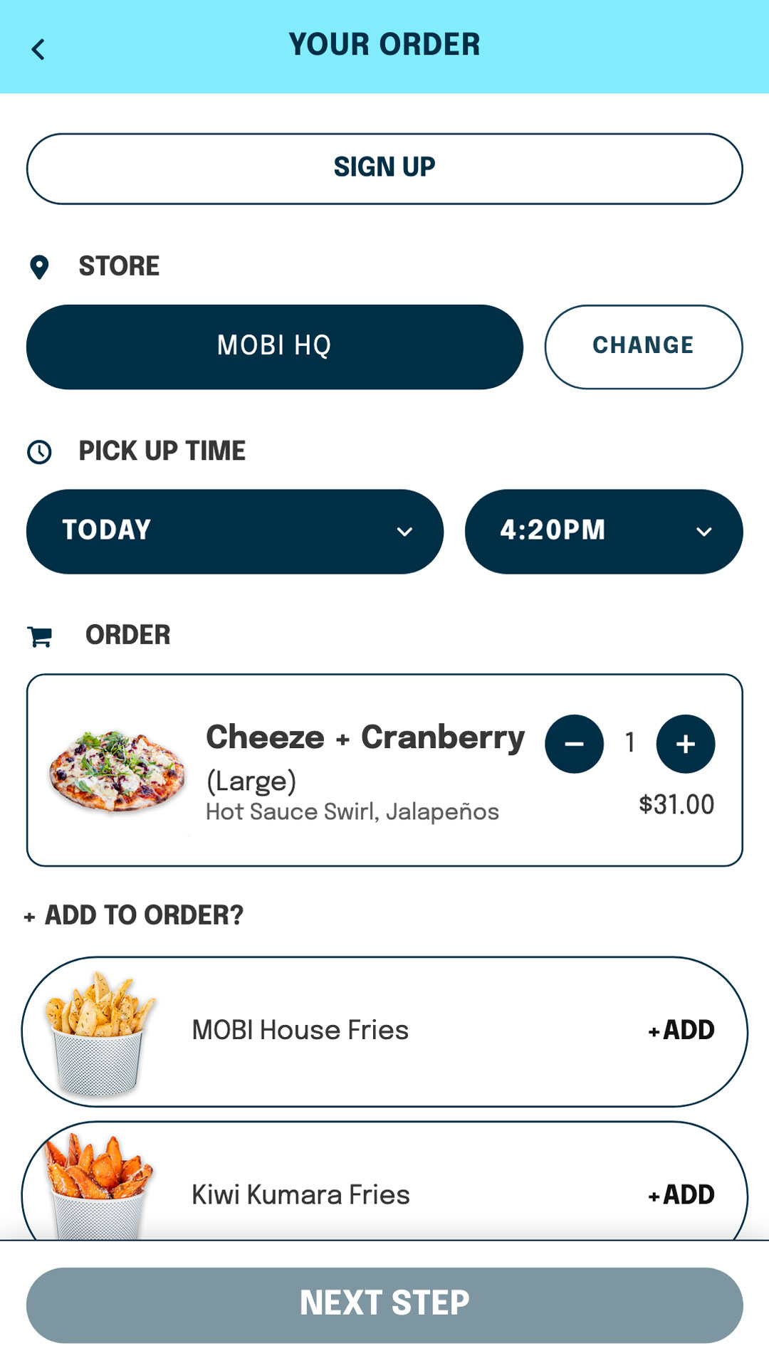 MOBI Mobile Order View
